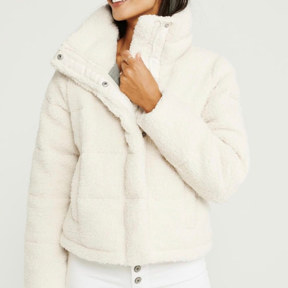 Abercrombie & Fitch Cream Jacket